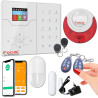 Pack Alarme Maison Connectée 4G Sans Abonnement | Sans Fil - Sécurité Domicile Connecté | Fréquence 868 MHz